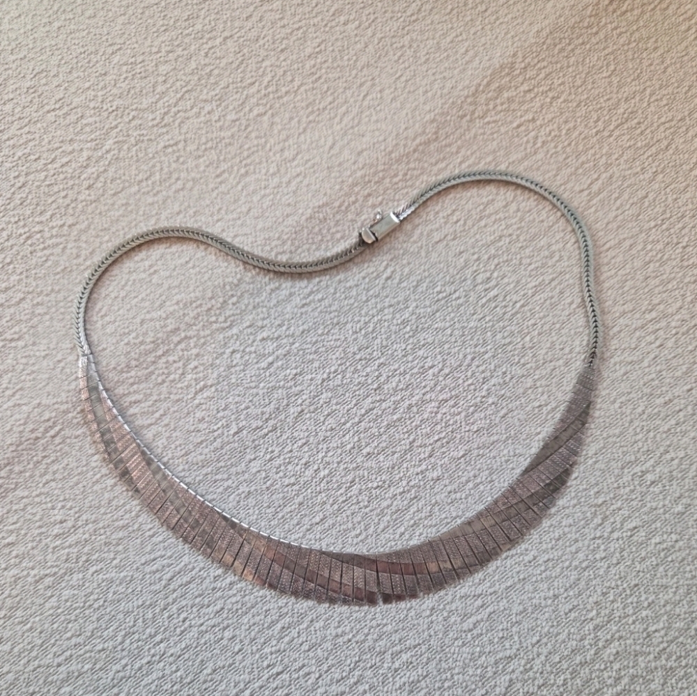 925 Sterling Silver Egyptian Style Omega Necklace